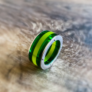 Anillos de plata con acrílico