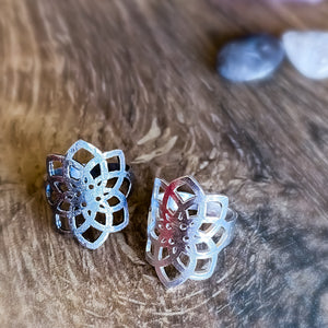 Anillos mandala geometrico