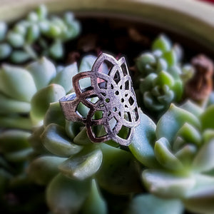 Anillos mandala geometrico