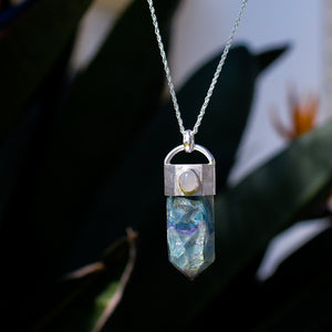 Fluorita y Piedra luna